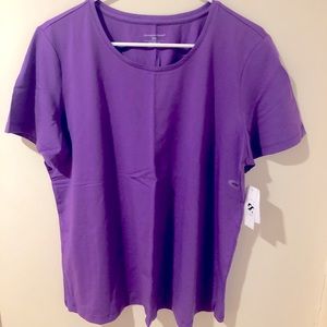 New, never worn Tee Petite XL - Rich purple color.